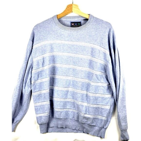 Men's Charleston Threads Lightweight Cotton Sweater Light Blue Sz XL EUC - Picture 1 of 10